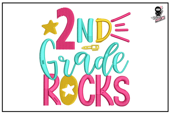 2nd Grade Rocks Embroidery Design: A Designer’s Review