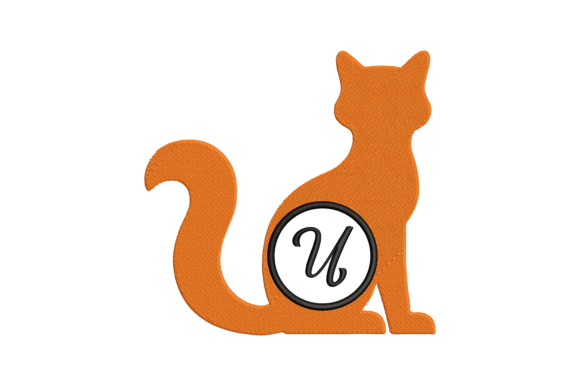 Cat Letter U: A Smart Embroidery Choice for Small Business Branding