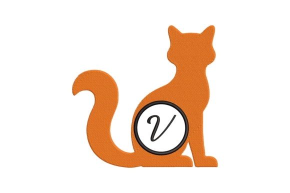 Cat Letter V: A Seasonal Embroidery Gem