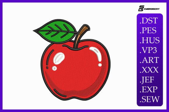 Classic Red Apple Embroidery Design Review