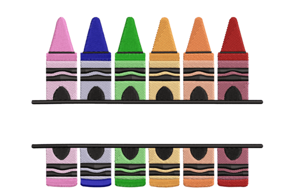 Crayon Banner: A Playful, Festive Embroidery Staple