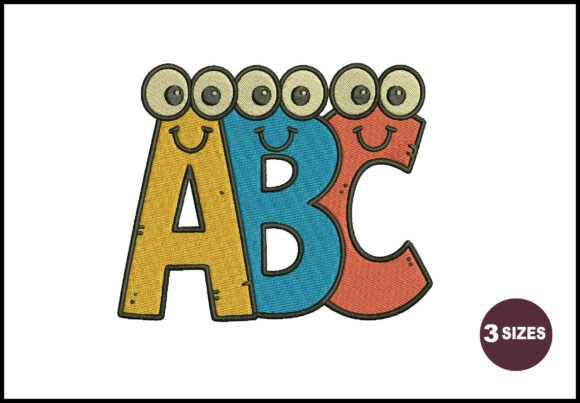 Cute ABC Letter Embroidery Design Review