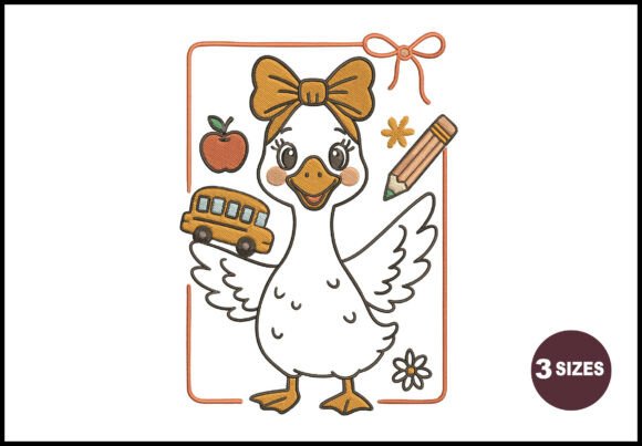 Funny Goose Embroidery: A Smart Back-to-School Pick