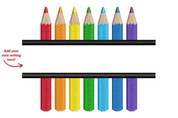 Split Colored Pencils Embroidery Design Review