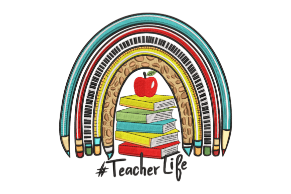 Teacher Life Rainbow