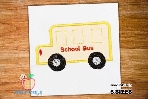 The Yellow School Bus Appliques
